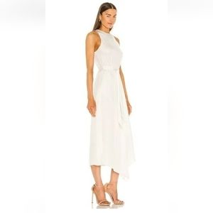 Vince Handkerchief Drape Halter Dress in Bone size 6 $395 U.S. With tags